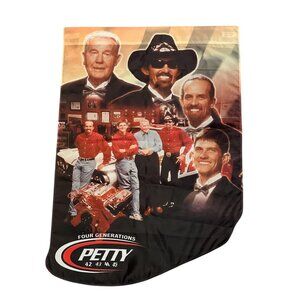 Richard Petty NASCAR Racing Family Four Generations Flag Wall Hanging Banner
